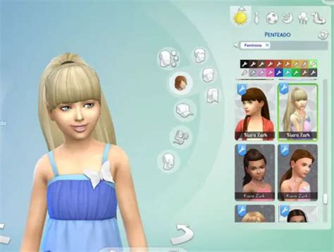 Mystufforigin Ariana Ponytail For Girls Sims 4 Hairs