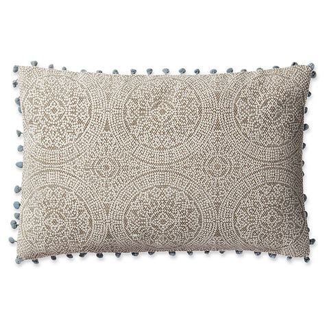 Magnolia Home By Joanna Gaines Ruby Oblong Throw Pillow In Greyslate