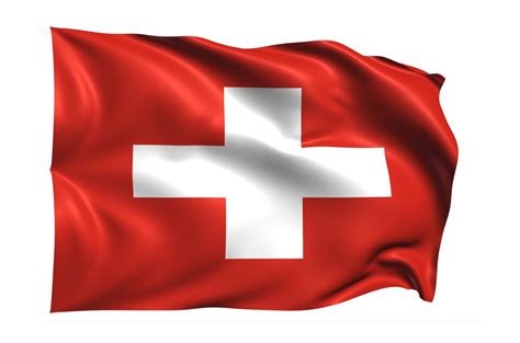 Switzerland Waving Flag Realistic Transparent Background 15309675 Png