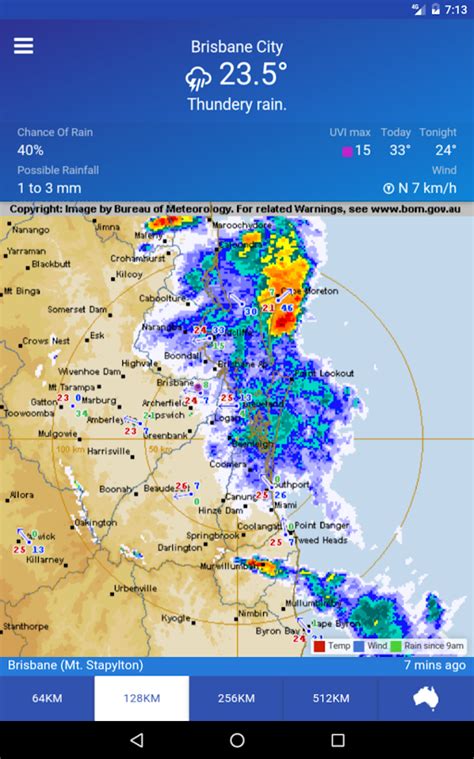High accuracy weather forecasts for sydney melbourne brisbane perth adelaide hobart nsw vic qld wa nt sa. AUS Rain Radar - Bom Radar - Android Apps on Google Play