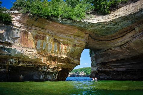 Lake Lake Superior Lakeshore Michigan Outdoors Pictured Rocks