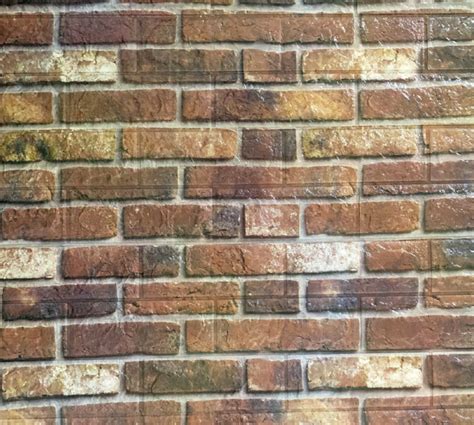 Tawny Brown Faux Bricks 23ft X 25ft 3d Wall Panel Peel And Stick