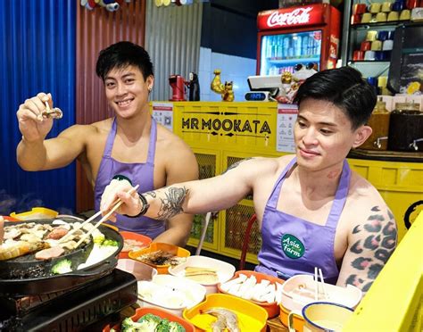Shirtless Hunks Serve Drinks At Bugis Mookata Grills Wont Be The Only Hot Things