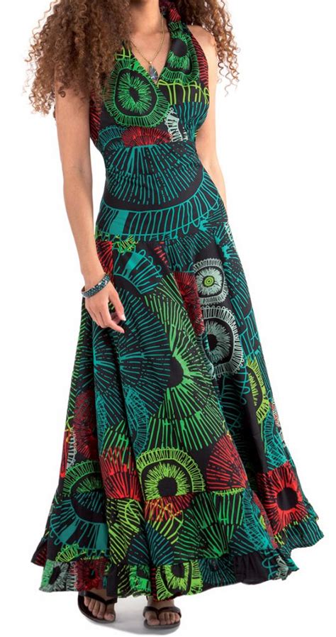 L'hiver une longue robe droite ou moulante est plus chaude. robe-d-ete-longue-verte-originale-ideale-ceremonie-kasa