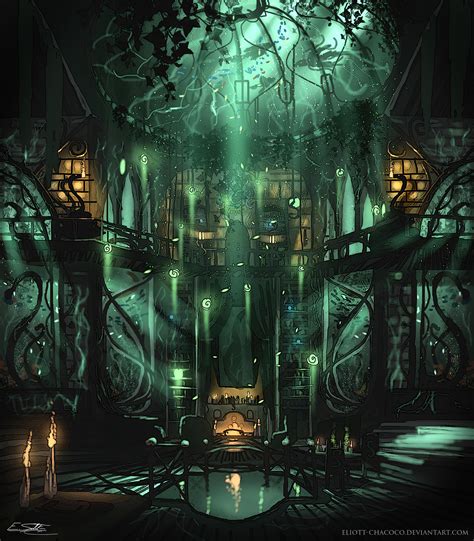 Slytherin Common Room By Eliott Chacoco On Deviantart