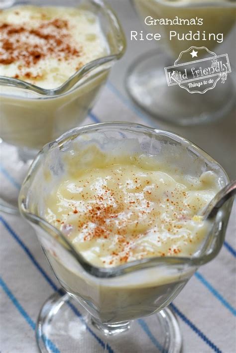 Old Fashioned Creamy Rice Pudding At Its Best This Recipe Is Full Of