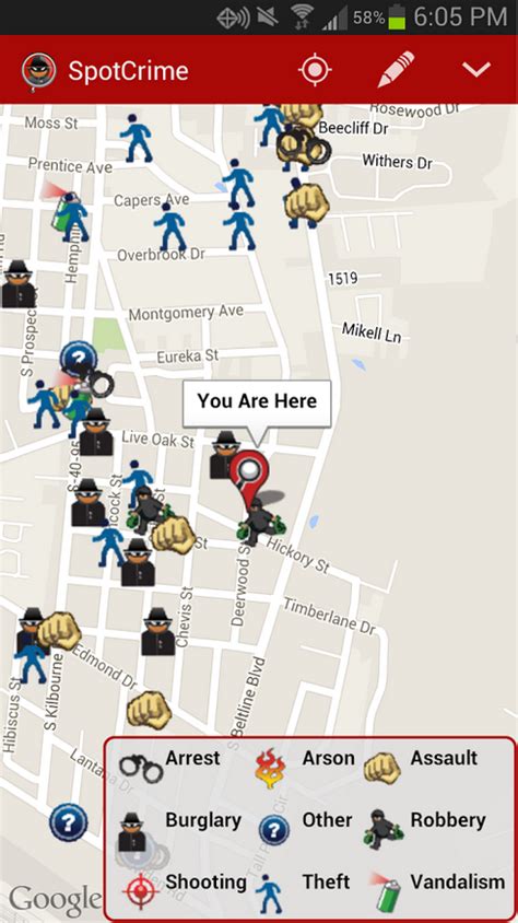 Spotcrime The Publics Crime Map New Spotcrime Android App Now