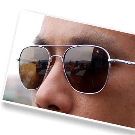 Ao Original Pilot Aviator Sunglasses 57mm Matt Polarized Cosmetan® Brown Timezone2u