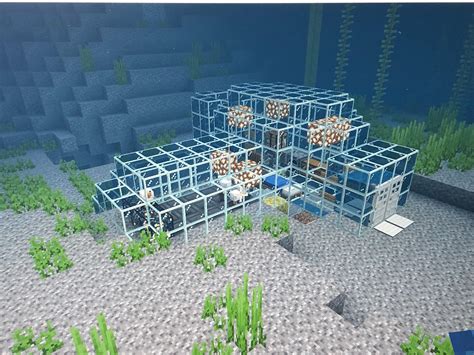 How To Make An Underwater Glass House Tutorial Minecraft Youtube My