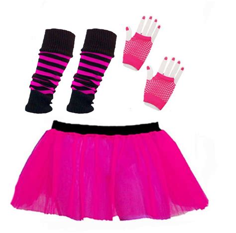 neon tutu set accessories 1980s skirt fancy dress hen party outfit costume 80s ebay