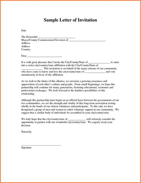 Best Refrence Valid Example Of formal Invitations Letter By