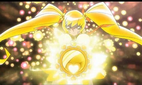 shiny tambourine flashing blond sparks yellow magic sparkle magical girl hd wallpaper