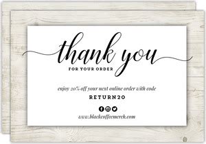 Custom business logo and message thank you card. Custom Business Thank You Cards and Corporate Thank You Cards