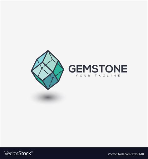 Gemstone Logo Royalty Free Vector Image Vectorstock