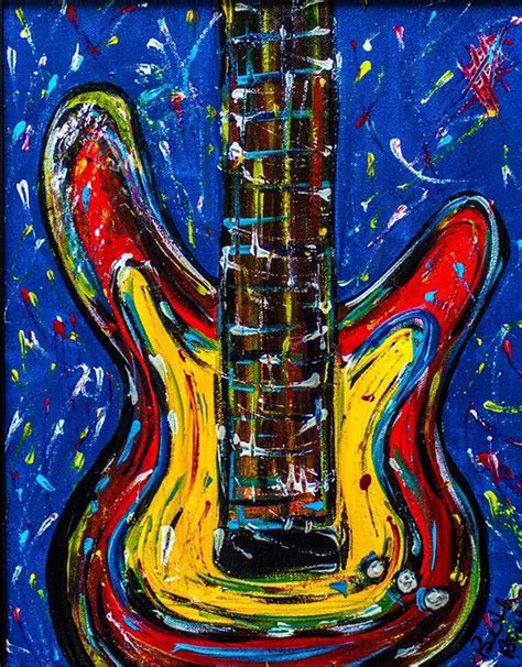 Art By Beth Boudreaux Abstract Volkswagen And Abstract Guitar