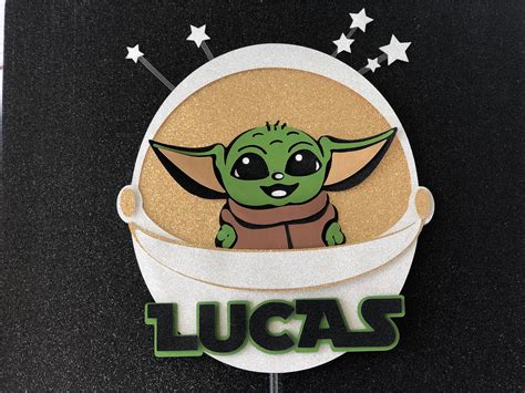 Baby Yoda Cake Topper Custom Cake Topper Star Wars Star Etsy Canada