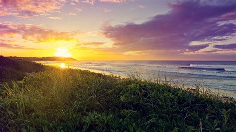 2560x1440 Sunrise Beach 2 1440P Resolution HD 4k Wallpapers, Images ...