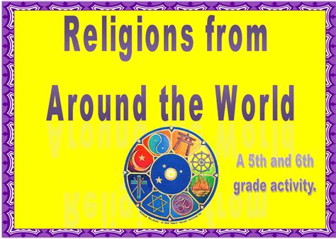 Religions From Around The World Research Templates Teach In A Box