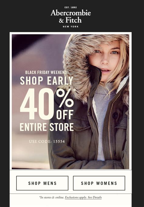 What Kind Of Sales For Abercrombie For Black Friday - Abercrombie & Fitch Black Friday 2021 Sale - What to Expect - Blacker