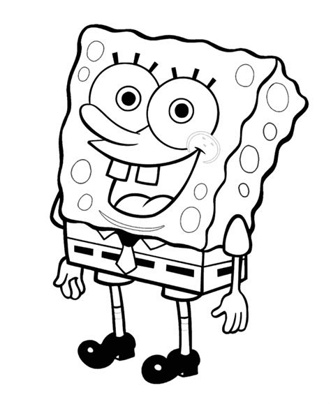 Happy Spongebob Coloring Pages Coloring Pages Spongebob Drawings