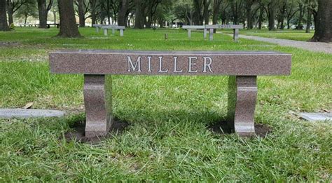 Cemetery Benches Granite Benches For Cemetery By Schlitzberger