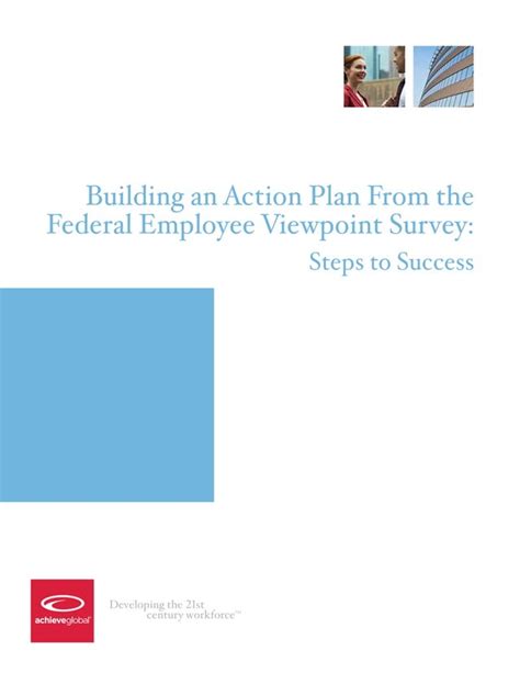 Building An Action Plan From The Federal Employee Viewpoint Survey