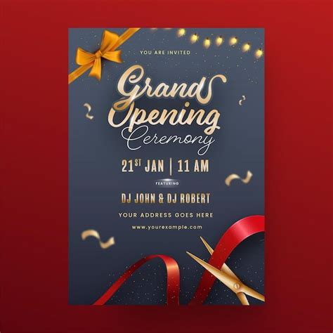 Shop Opening Invitation Card Grand Opening Invitations Invitation