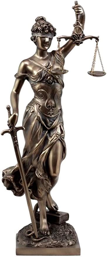 European Collectibles Greek Goddess Dike Statue Seated Lady Justice