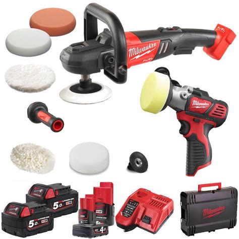 Electronic test run was passed (cad compatibility assured). Milwaukee M12 & M18 Polisher Twin Pack