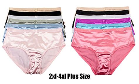 barbra s 6 pack satin full coverage women s bikini panties assorted medium buy online in uae