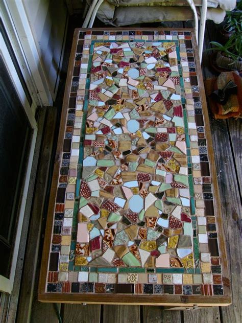 Creative Project Idea Craft A Stunning Mosaic Table Top With Textured