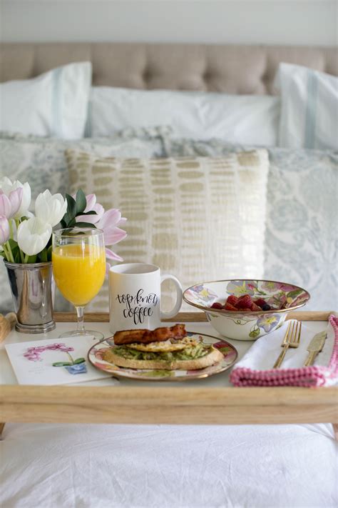 Breakfast In Bed For Mom How To Coffee Beans And Bobby Pins Breakfast In Bed Perfect