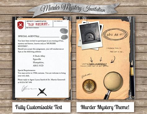Murder mystery games murder mysteries fröhliches halloween holidays halloween detective mystery dinner party mystery parties investigation discovery the villain. Pin on 100 Printable Invitation Templates Example