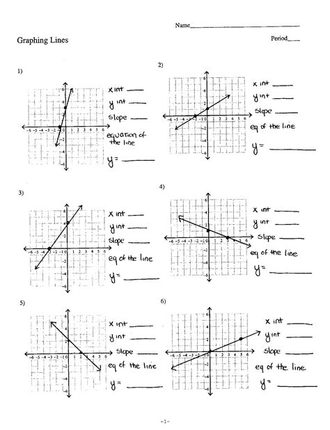 Graphing Linear Equalities Worksheets