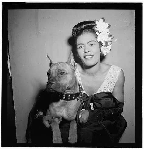 [portrait of billie holiday and mister downbeat new york n y ca feb 1947] negative