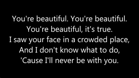 you re beautiful james blunt lyrics youtube