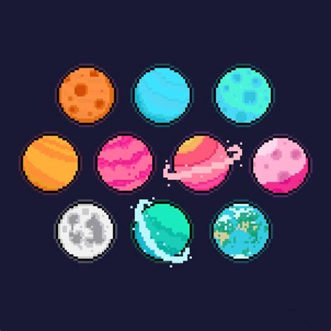 Solar System Pixel Art Edition Marketplace On Opensea Buy Sell And