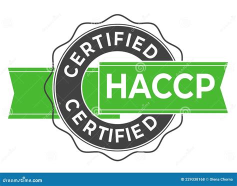 Haccp Stamp Hazard Analysis Critical Control Points Icon Stock Vector