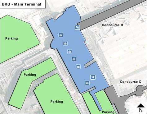 Brussels Bru Airport Terminal Map