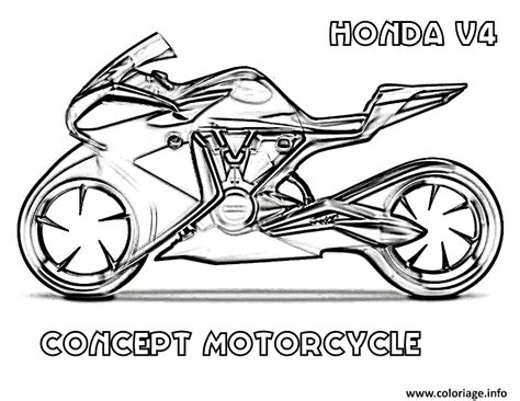 Coloriage moto facile 40 - JeColorie.com