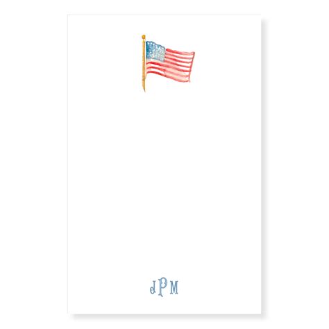 American Flag Personalized Notepad — Simply Jessica Marie