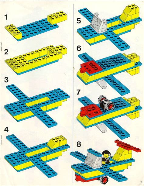Old Lego Instructions Lego Basic Lego Craft Lego Instructions