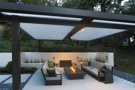 Equinox Roof System Patio Design Modern Patio Outdoor Pergola