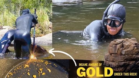 Finding Gold In Rivers Under This Rock Was Loaded Days Prospecting