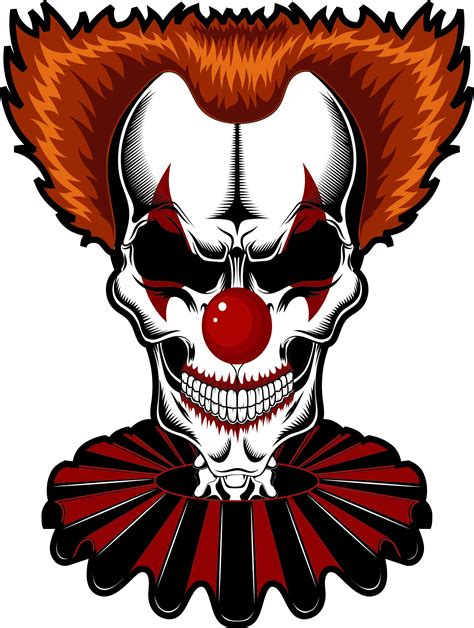 Stickertalk Clown Skull Vinyl Sticker 6 Inches X 8 Inches