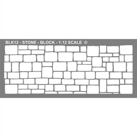 Blk Stone Block Stencil From Bromley Craft Products Ltd Slot Car