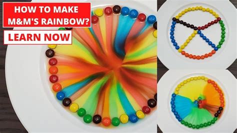 Mandms Rainbow And Floating Letters Science Diy Experiment Youtube