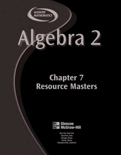 Pdf Chapter 7 Resource Masters Math Class · Pdf File©glencoemcgraw