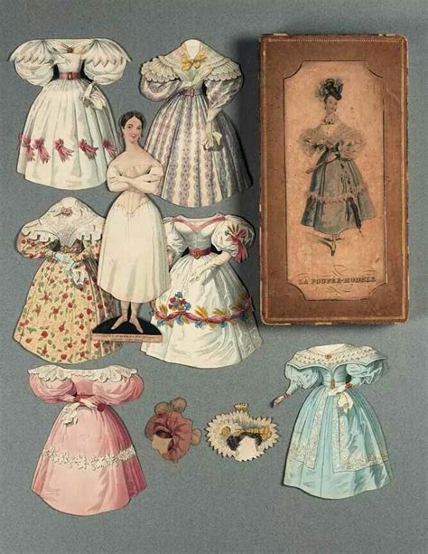 1830s Boxed Paper Doll Set Paper Dolls Vintage Paper Dolls