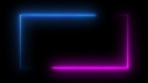 Neon Square Frame Stock Video Footage For Free Download